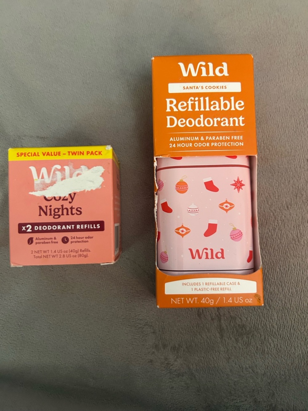 Wild Refillable Deodorant - Pink Holiday Design